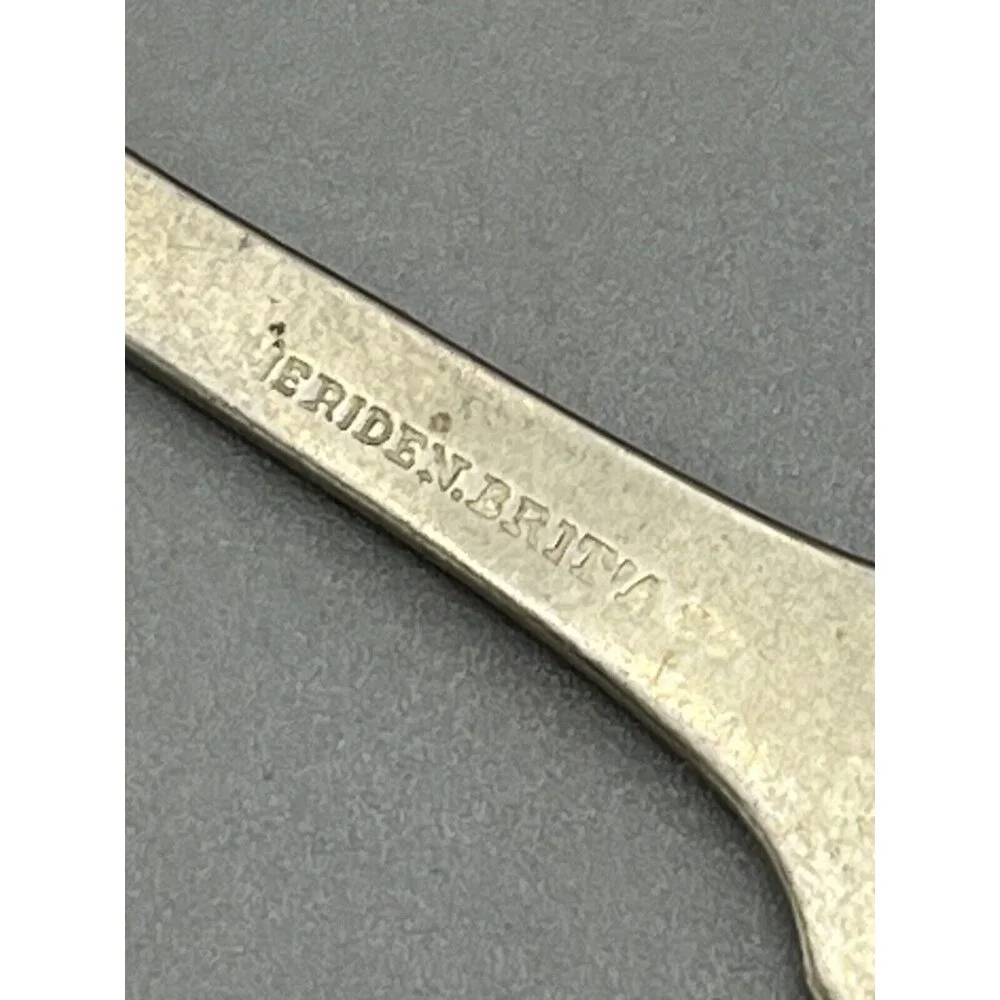Mid to Late 1800's Tea Spoon Fiddle Pattern French Tipped Meriden Britannia